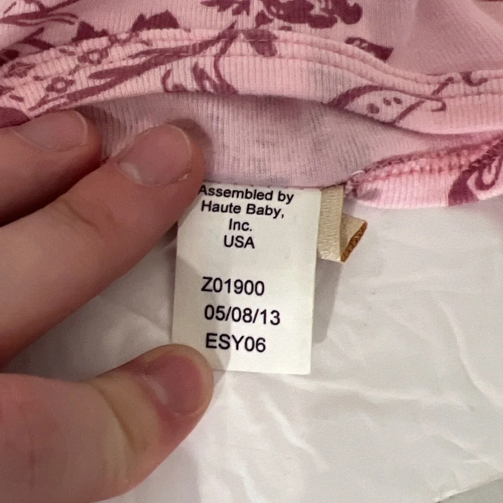 Haute Baby Pieced Tiered Ruffled‎ Dress with Sash Tie Girls Size 18M